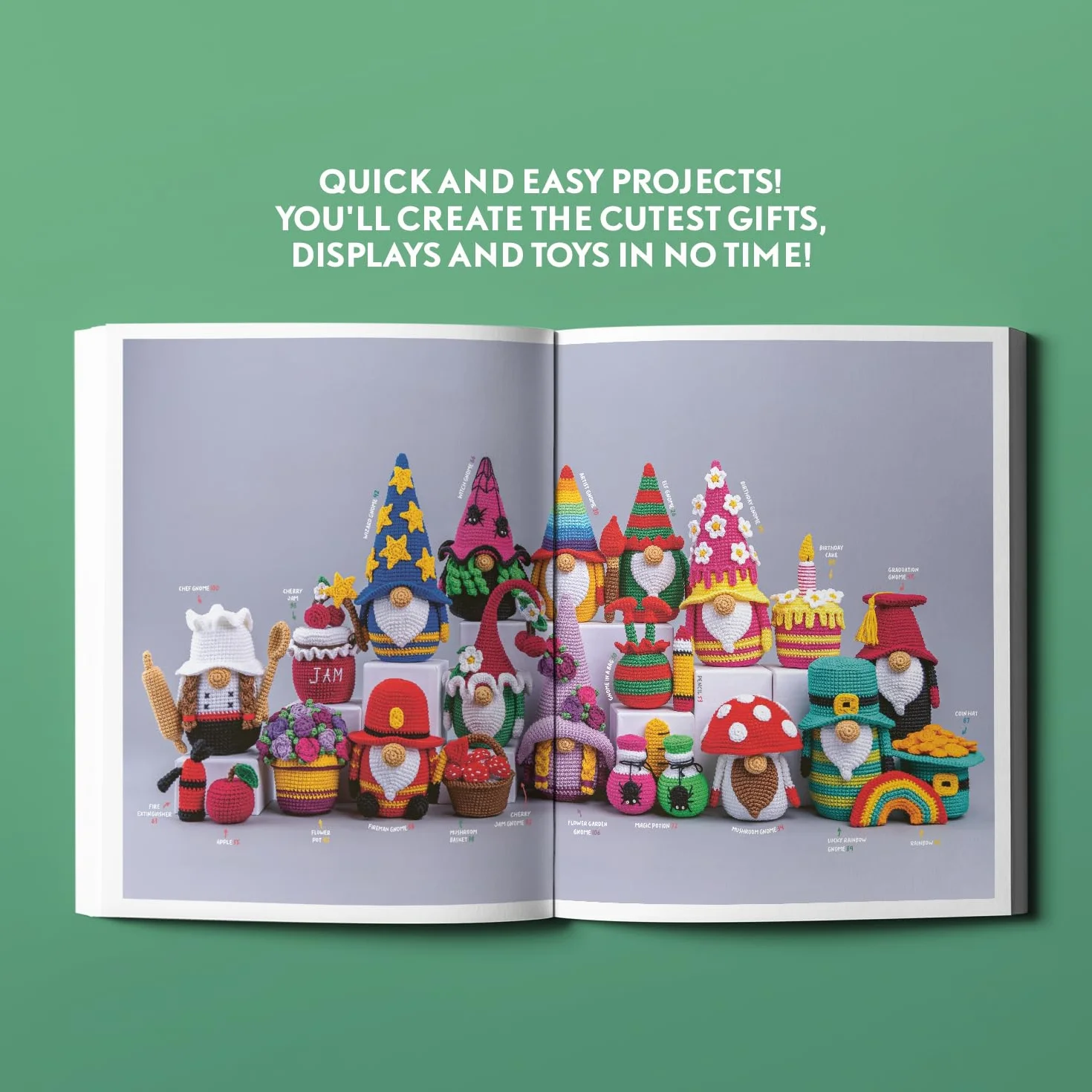 More Amigurumi Gnomes: Crochet Bright & Happy Gnomes