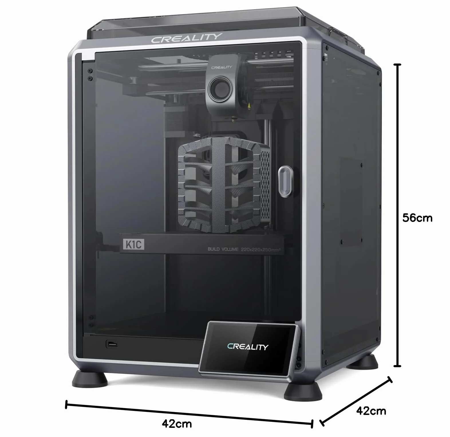 Creality K1C drukarka 3D 600 mm/s antywibracyjna automatyczna kalibracja Smart OS