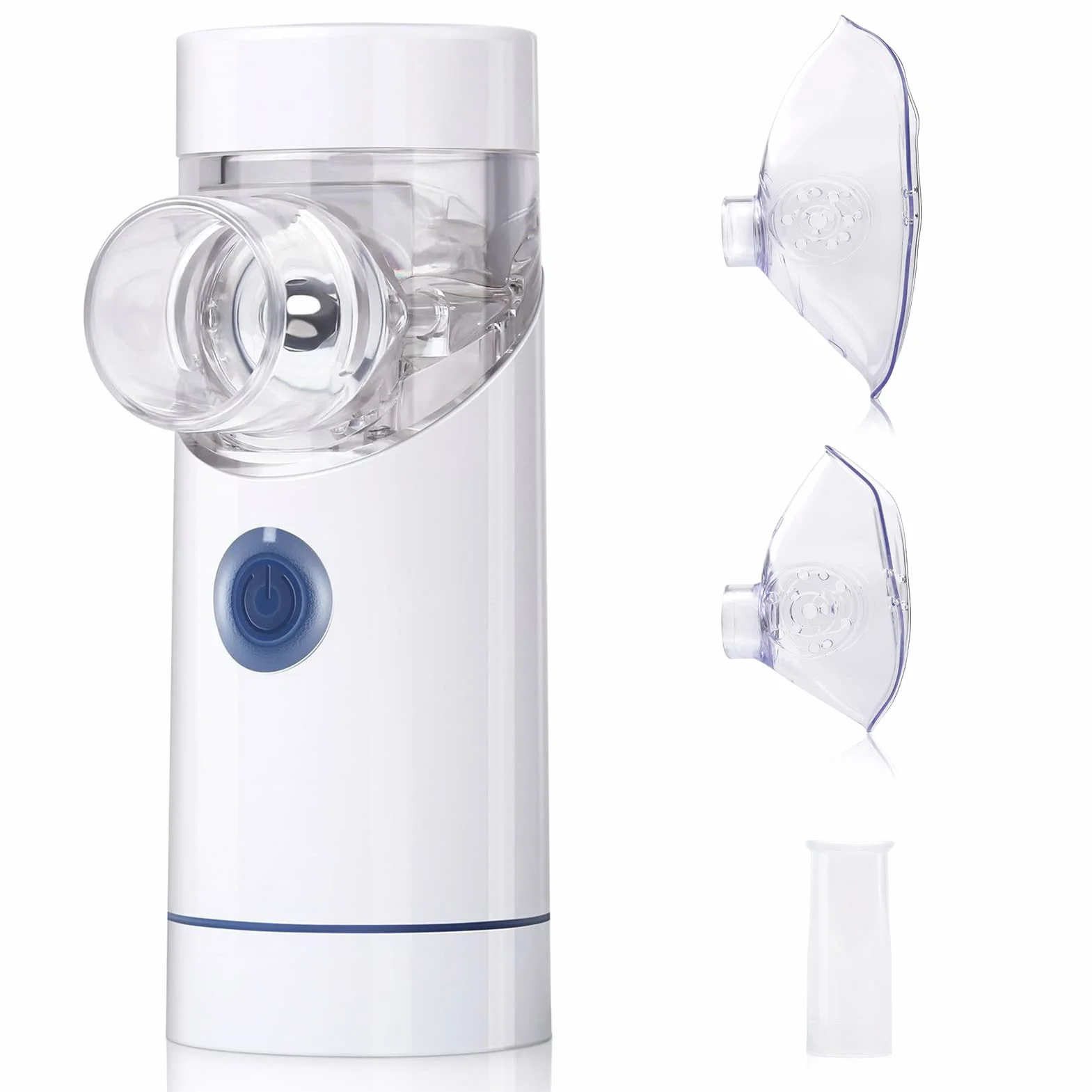 Inhalator przenośny nebulizator z ustnikiem i maską dla dzieci i dorosłych