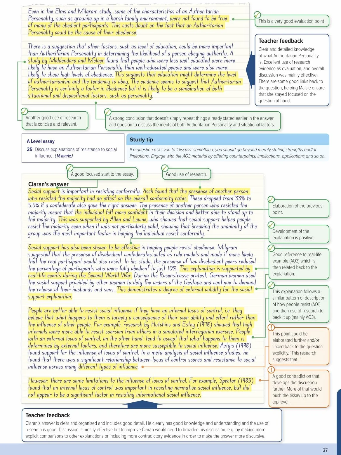 AQA Psychology A Level Year 1 AS Student Book 6th Edition