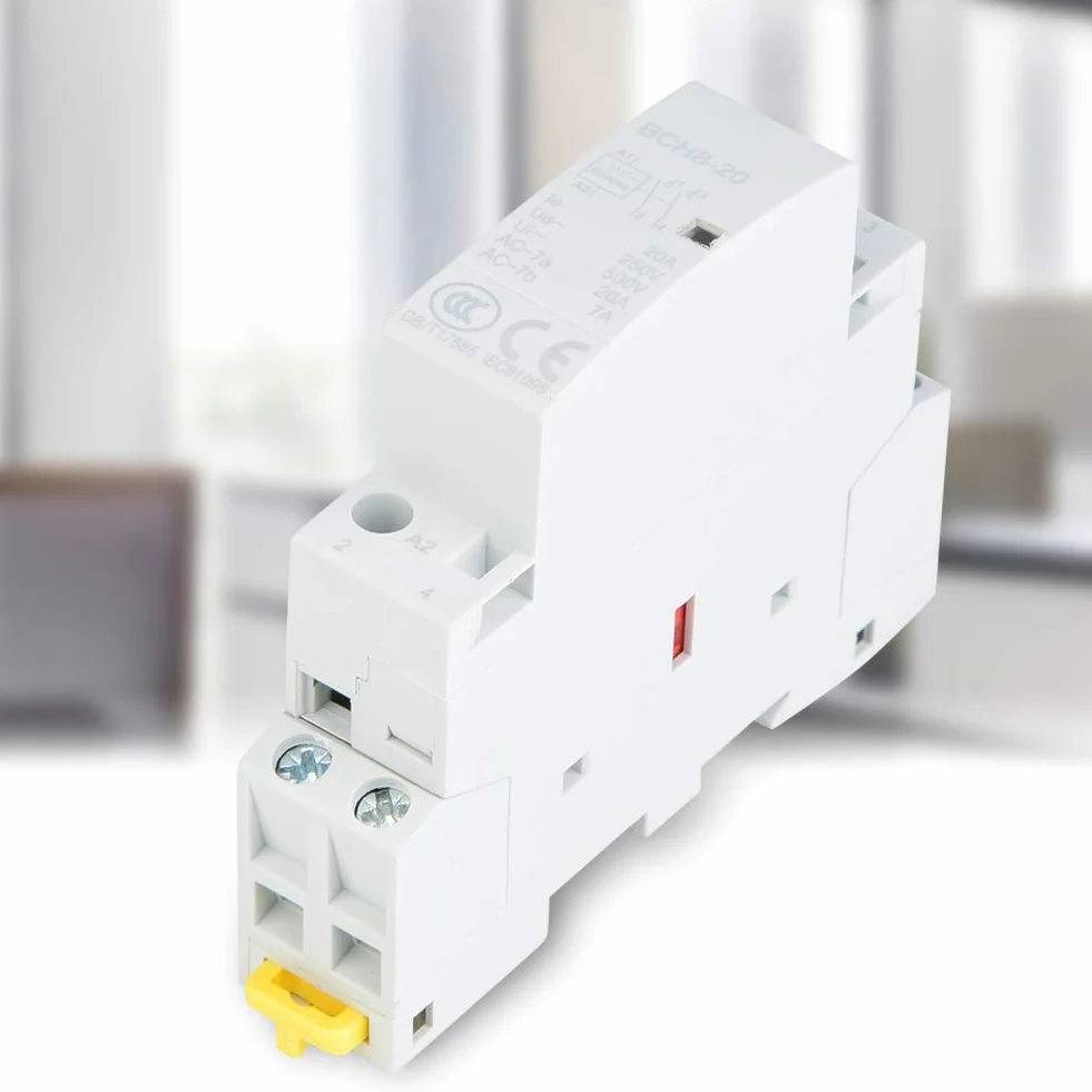 20 A 50/60 Hz AC stycznik, 2P 1S + 1Ö 35 mm DIN montaż szynowy gospodarstwo domowe stycznik AC (220 V/230 V)
