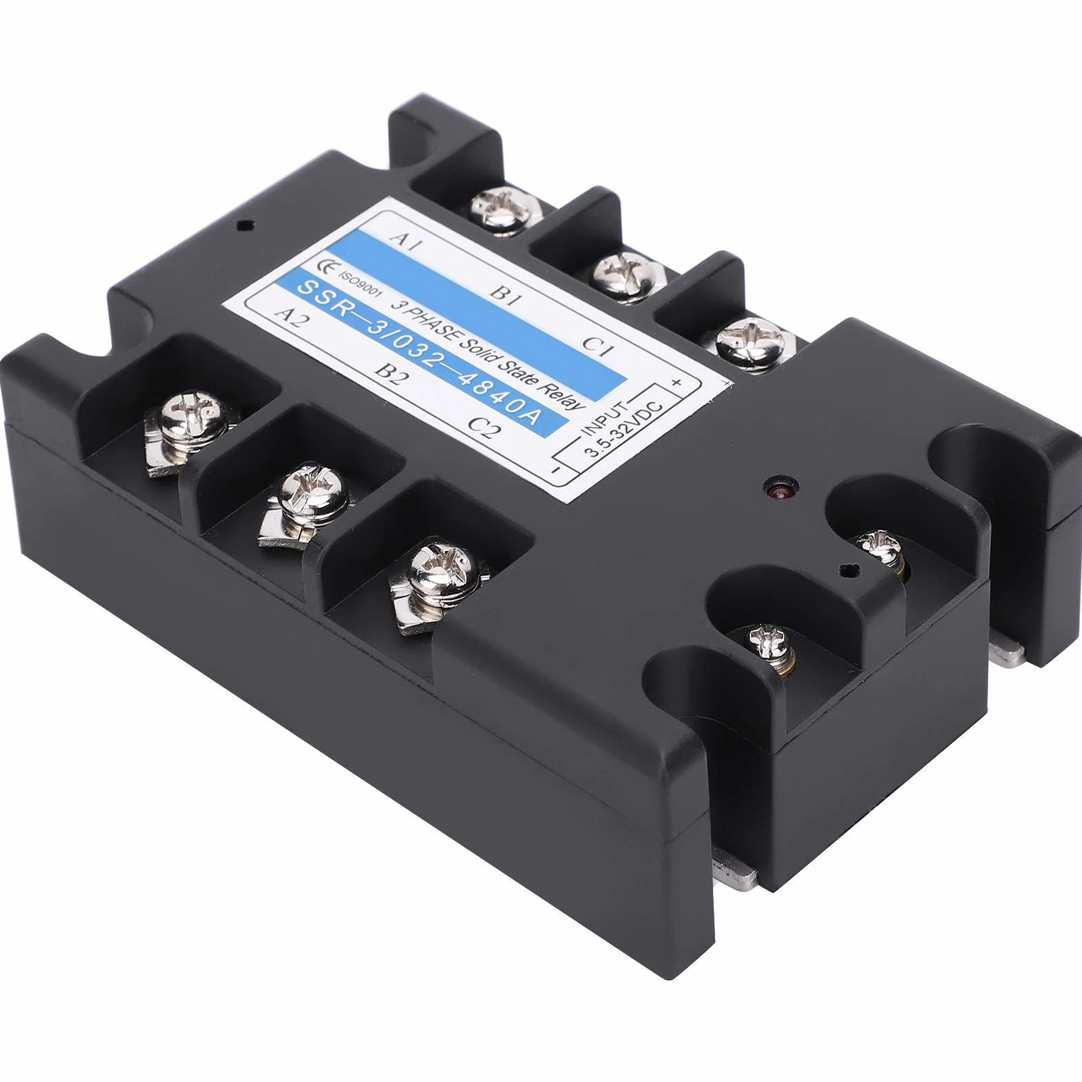 3-fazowy przekaźnik półprzewodnikowy SSR 3 3-32 V DC do 480 V AC Trójfazowy przekaźnik SSR 40 A