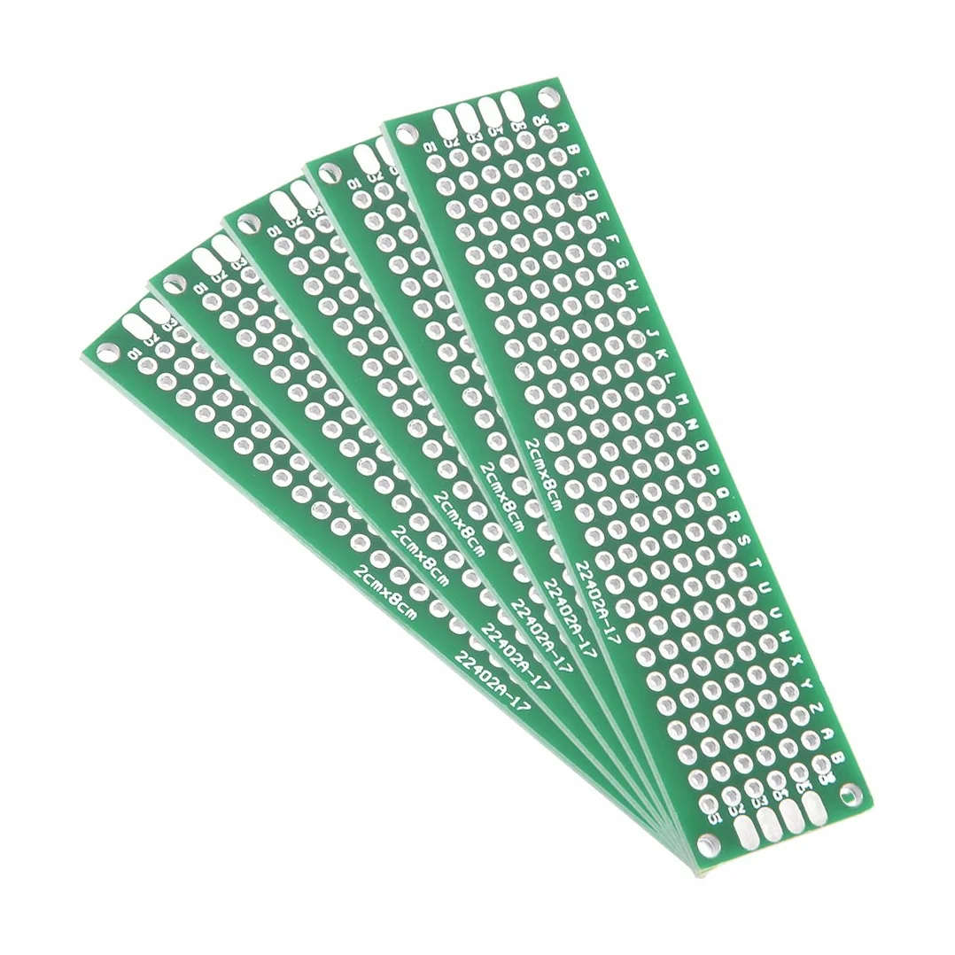 sourcing map dwustronna uniwersalna płytka perforowana PCB do lutowania DIY DE de