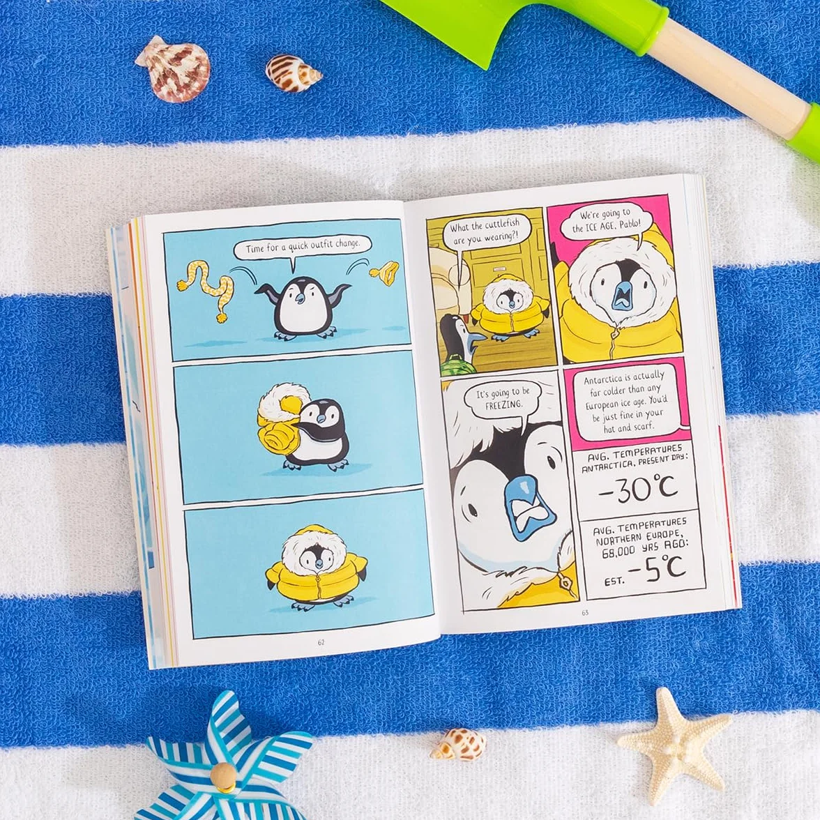 Pablo and Splash: Frozen in Time - Hilarious Kids' Graphic Novel Series About Time-Travelling Penguins