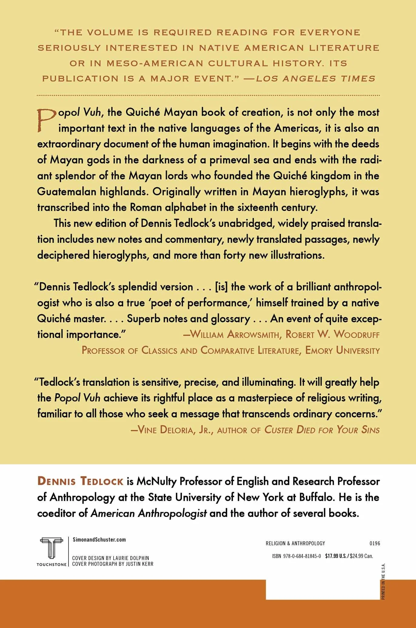 Popol Vuh: The Definitive Edition of the Mayan Book of the Dawn of Life and the Glories of