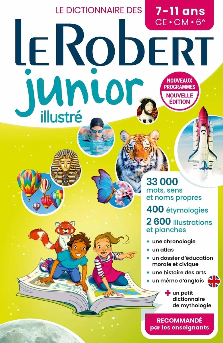 Dictionnaire Le Robert junior illustré 7/11 ans CE-CM-6e Nouvelle édition