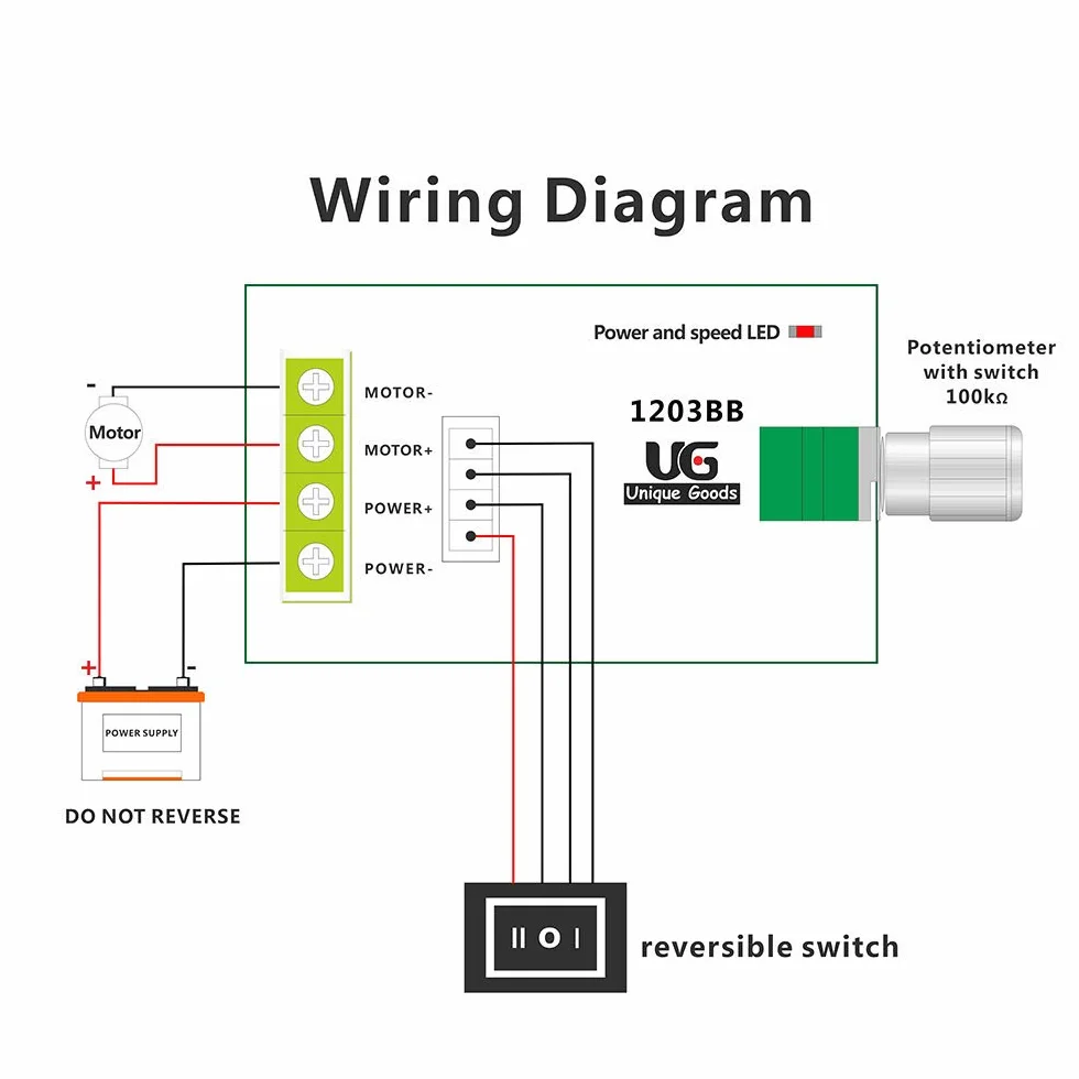 Regulator prędkości 6-28V 3A DC PWM sterowanie silnikiem regulowany regulator obrotów przełącznik sterujący