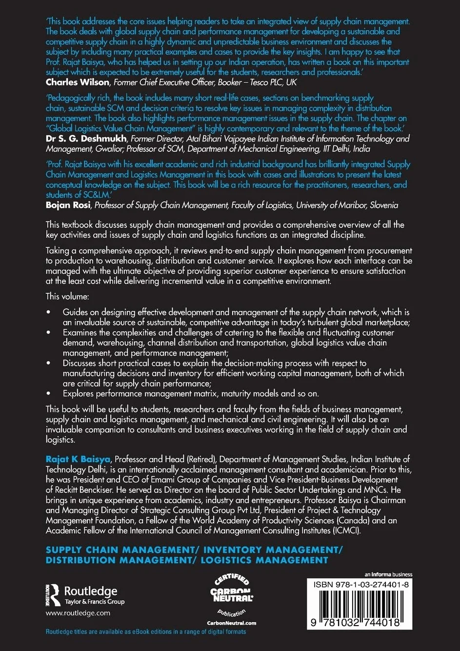 Supply Chain and Logistics Management: An Integrated Approach