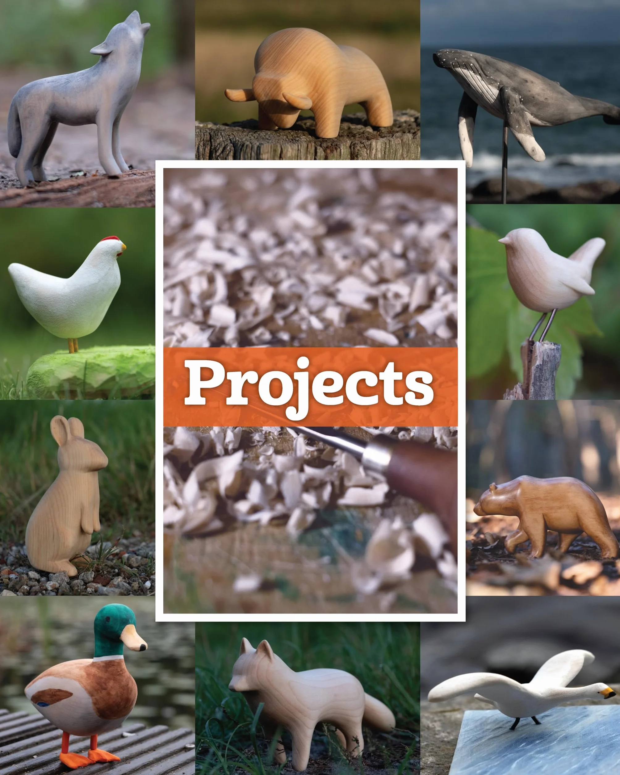 Easy Animal Carvings: Step-By-Step Wolves, Whales, Birds, Bears