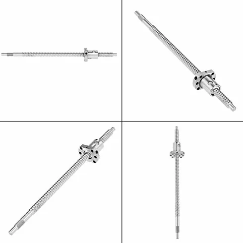 Ausla Śruba Kulowa SFU1204 300mm z Nakrętką Kulową Przeciwluzowa 12mm Skok 4mm do CNC