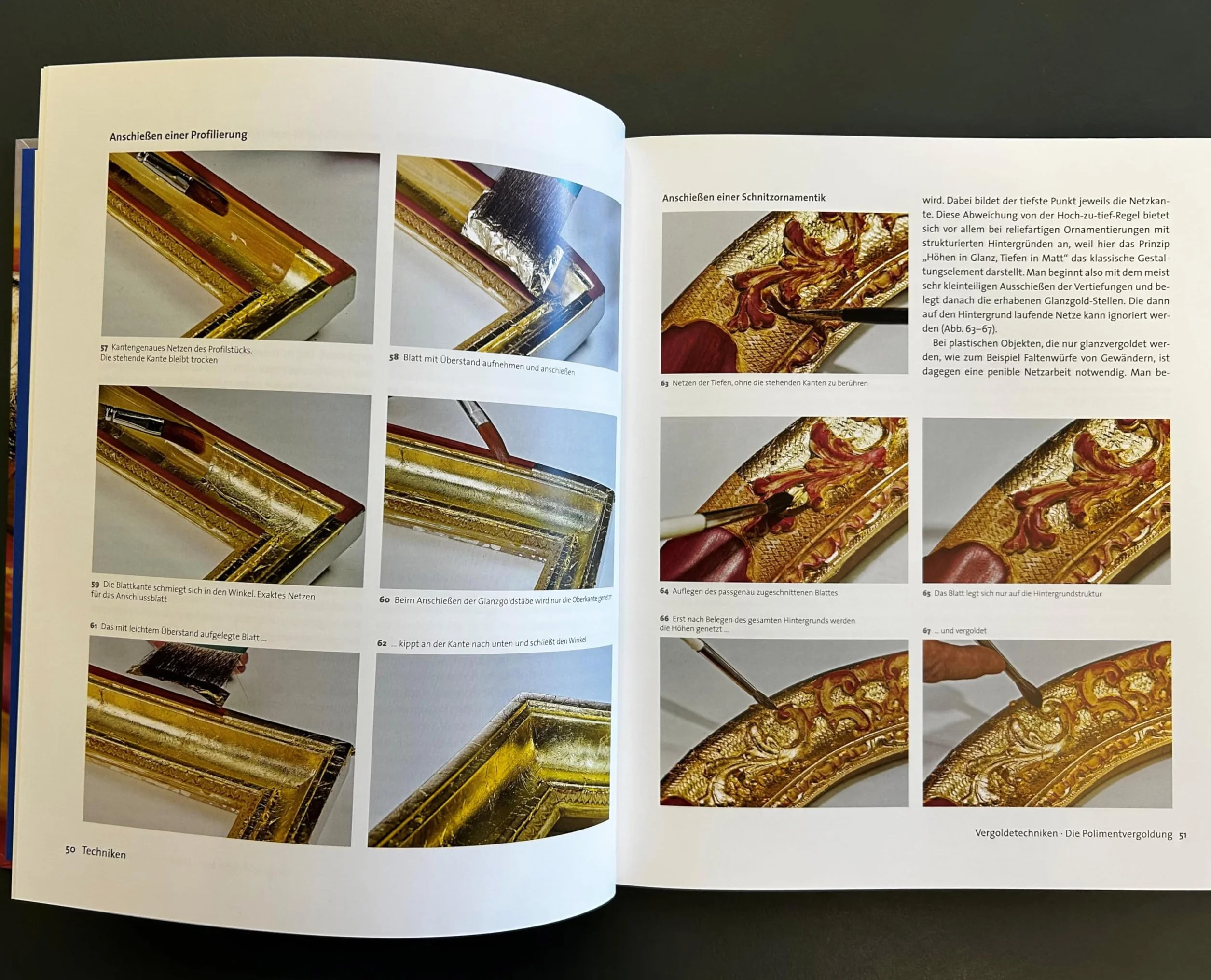 Vergolden: Arbeiten mit Blattgold