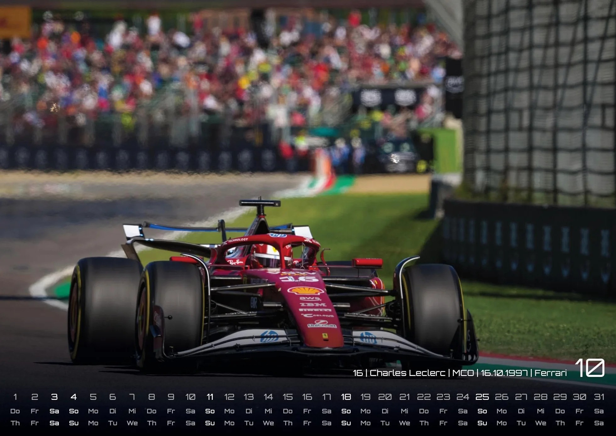 Formel 1 Kalender 2026 DIN A2: F1 Grand Prix Wandkalender für Fans