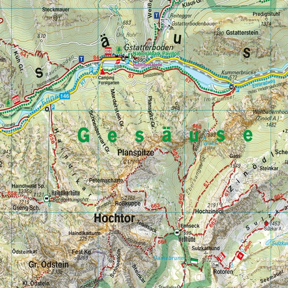 NATIONALPARK GESAUSE ADMONT WK 5062 Ortsregister Wandern Freizeit
