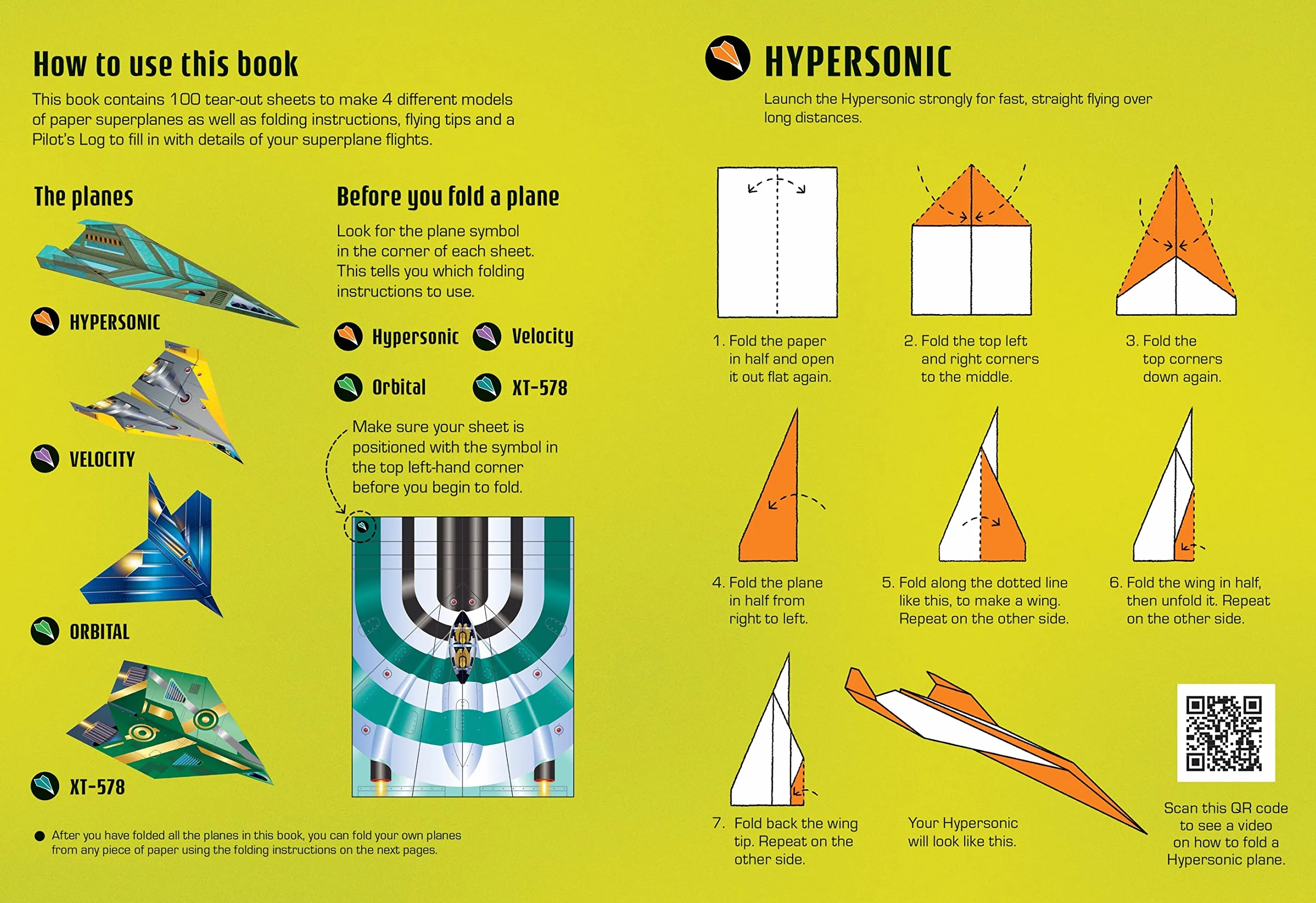 100 Superplanes to Fold and Fly