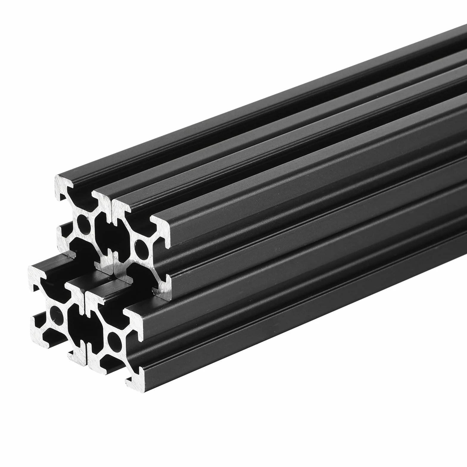 Gniazdo wytłaczane z aluminium 350 mm czarny anodowana szyna liniowa do drukarki 3D 4 szt