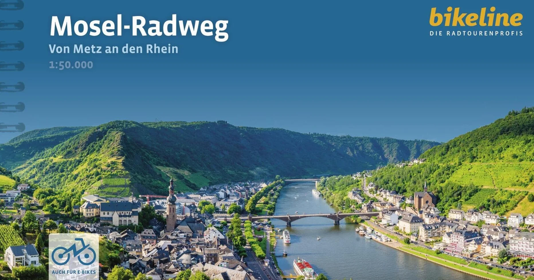 Mosel-Radweg: Von Metz an den Rhein, 1:50.000, 307 km, GPS-Tracks Download, LiveUpdate