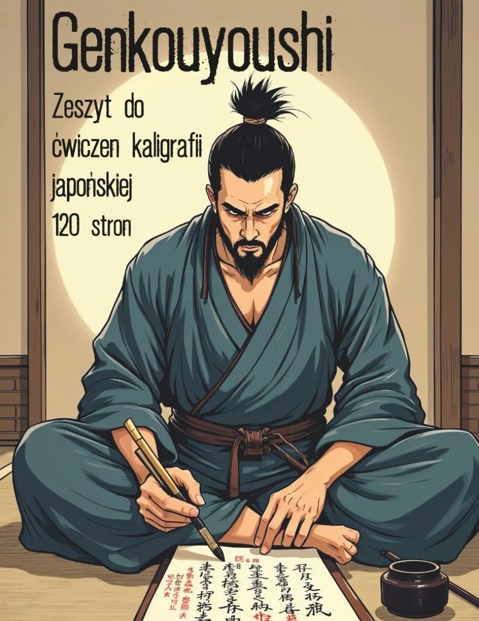 Zeszyt do ćwiczeń pisma japońskiego Genkouyoushi 120 stron 8.5 x 11 cali Kanji Hiragana Katakana