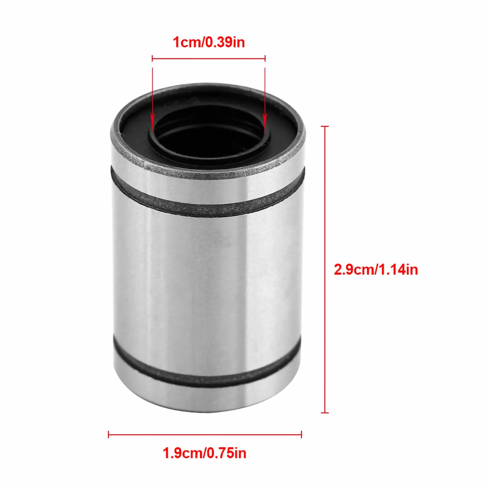 Łożysko kulkowe, 10 mm, trwała, liniowe łożysko kulkowe do drukarek 3D do maszyn CNC