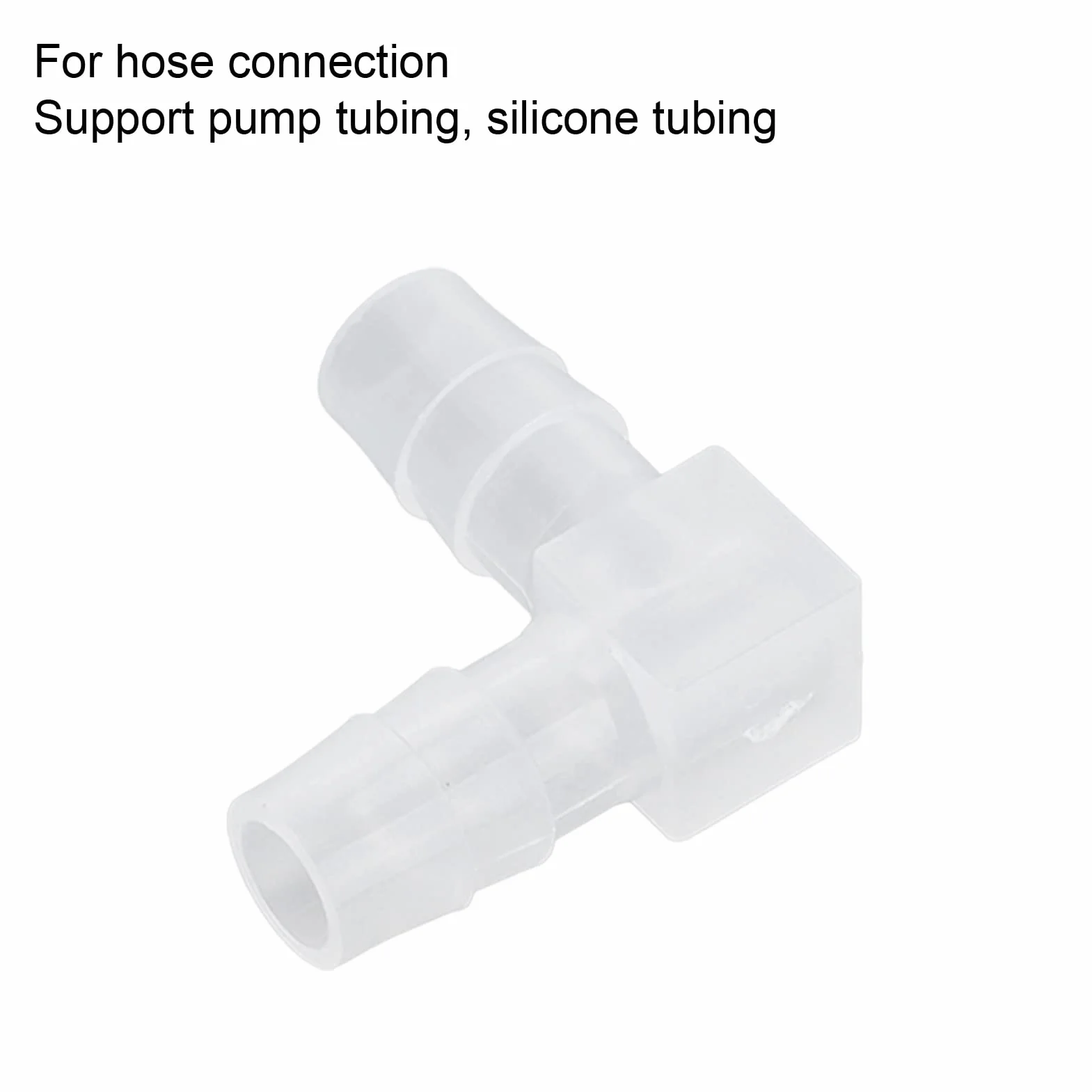 10 Sztuk Kolanko Króciec do Węża Plastikowe Kolanko Króciec do Węża montaż 90 Stopni Równy Kolczasty łącznik Adapter L Kształt do Akwarium (8 mm)