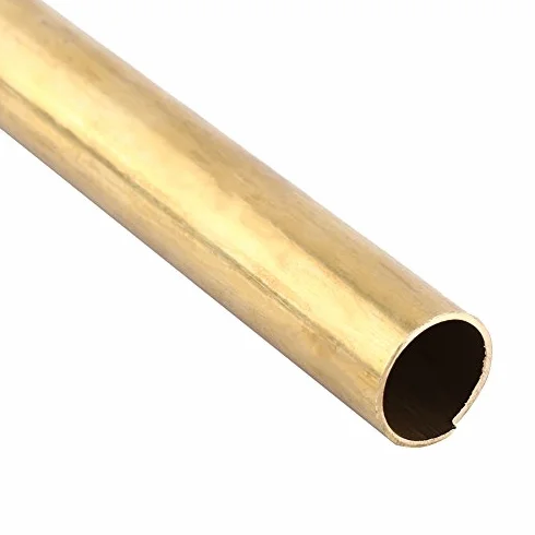 Rurka Mosiężna Bezszwowa, 6mm Średnica Zewnętrzna, 1mm Grubość Ścianki, 500mm Długość, Okrągła