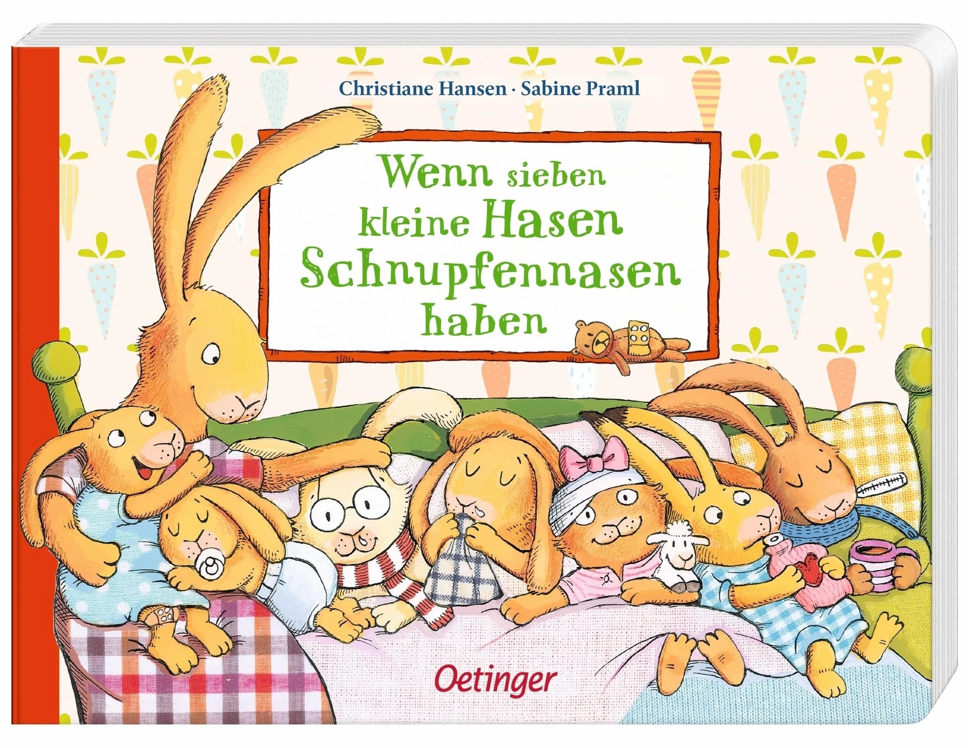 Wenn sieben kleine Hasen Schnupfennasen haben: Bilderbuch-Geschichte für Kinder ab 2 Jahren