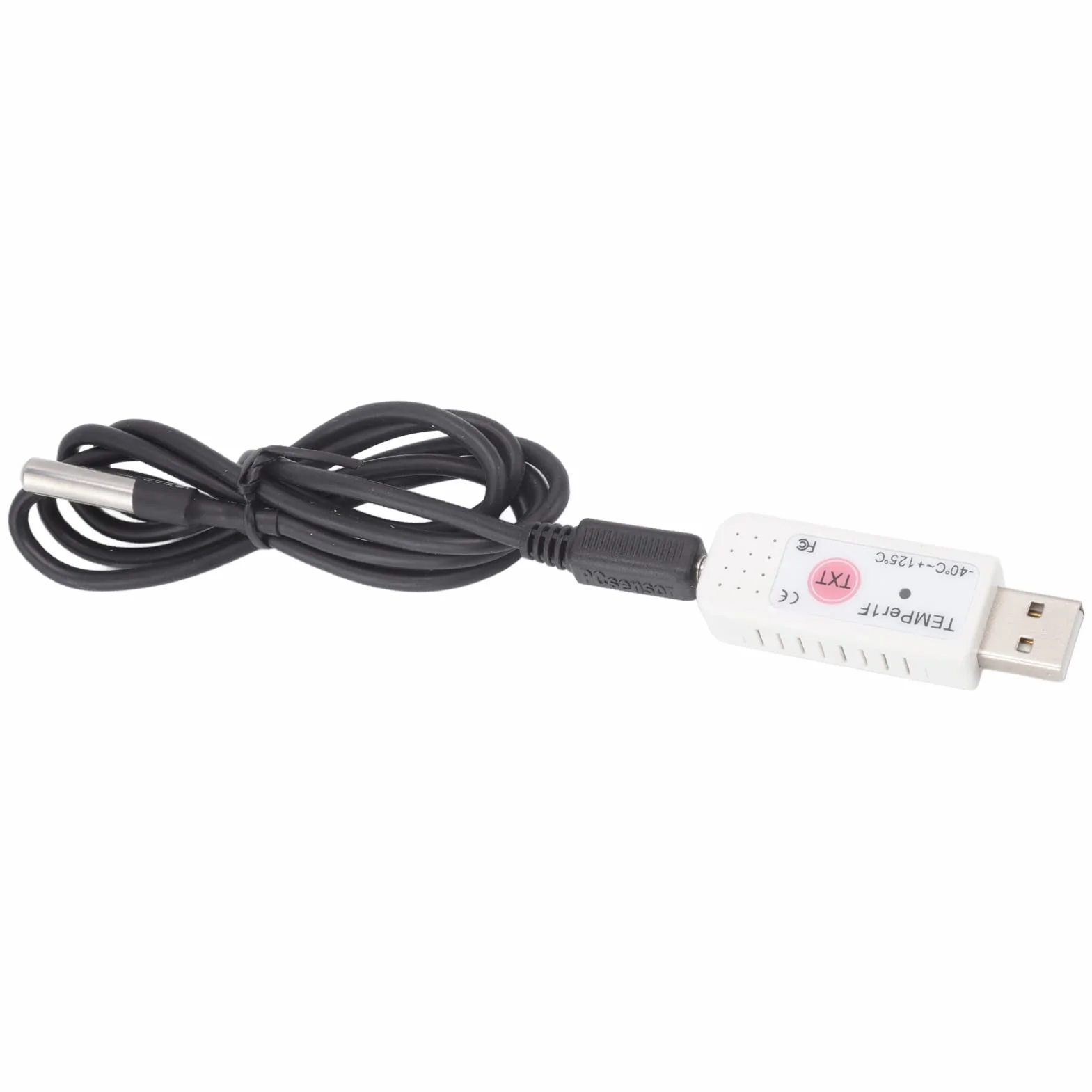 TEMPer1F Termometr Komputerowy USB, Rejestrator Czujnika Temperatury w Czasie Rzeczywistym, Rejestrator Danych Monitorowania Temperatury Otoczenia, Alarm Górnej Dolnej Granicy Temperatury, dla Systemu