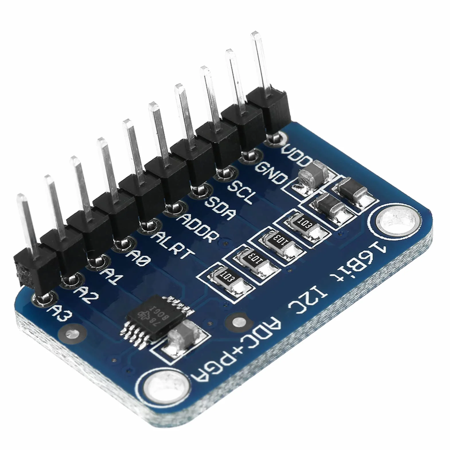 Raspberryads1115 Mcp3008 Breakout spawany 8cm/11pc 16-Bit I2C ADC Development Board Module Przetwornik analogowo-cyfrowy