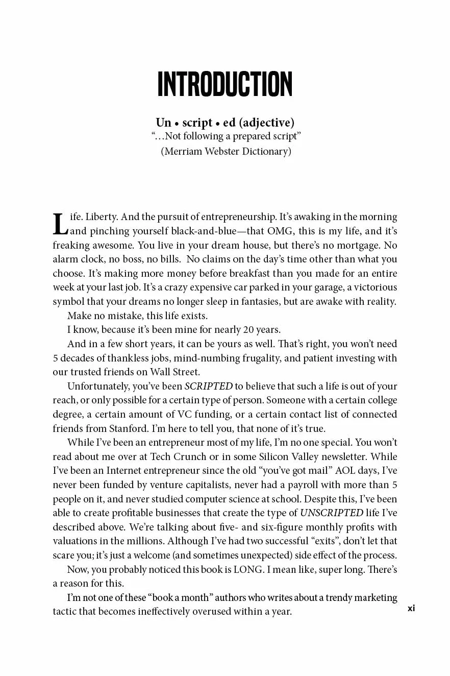 UNSCRIPTED: Life, Liberty, and the Pursuit of Entrepreneurship