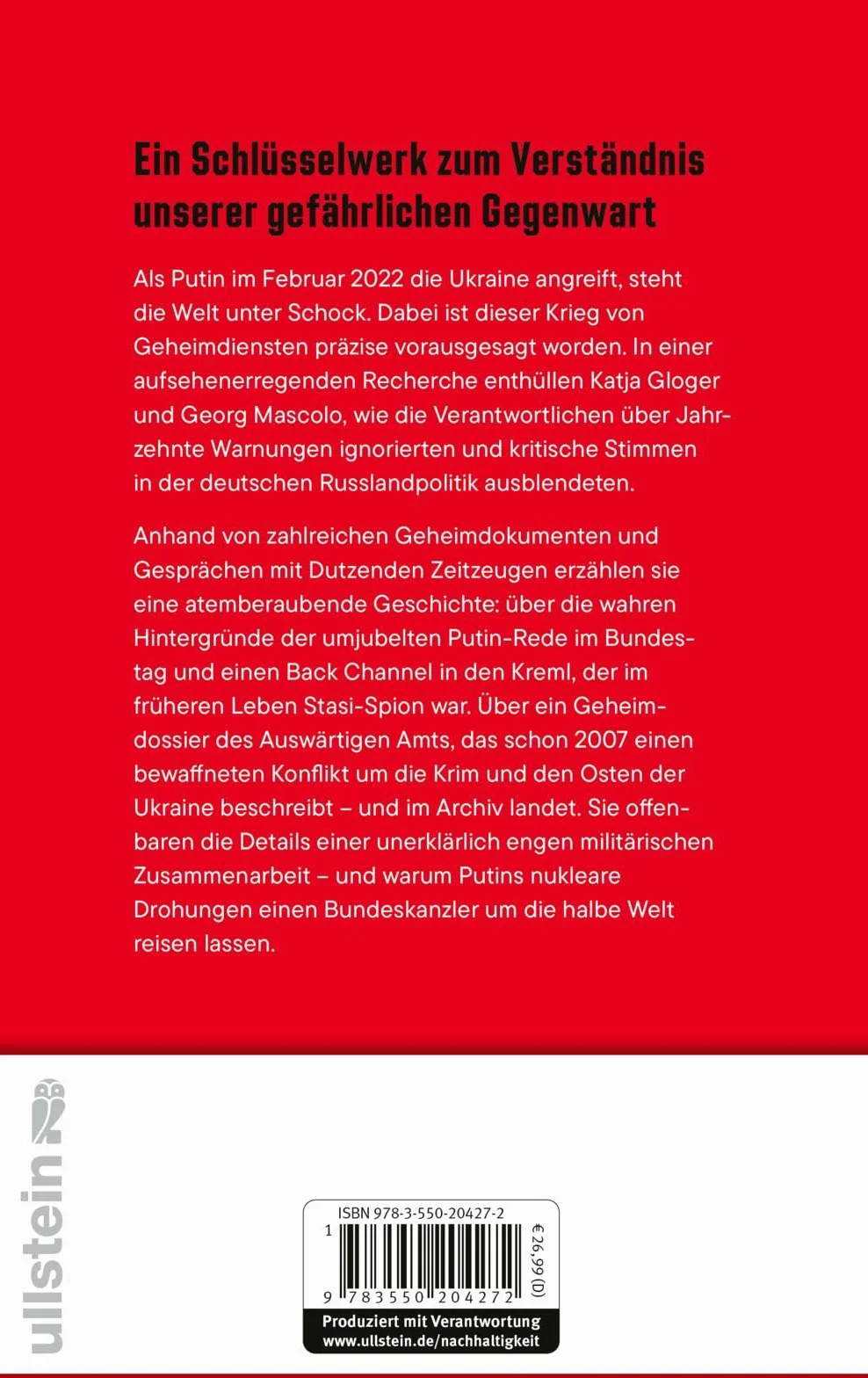 Das Versagen: Eine investigative Geschichte der deutschen Russlandpolitik | Pflichtlektüre