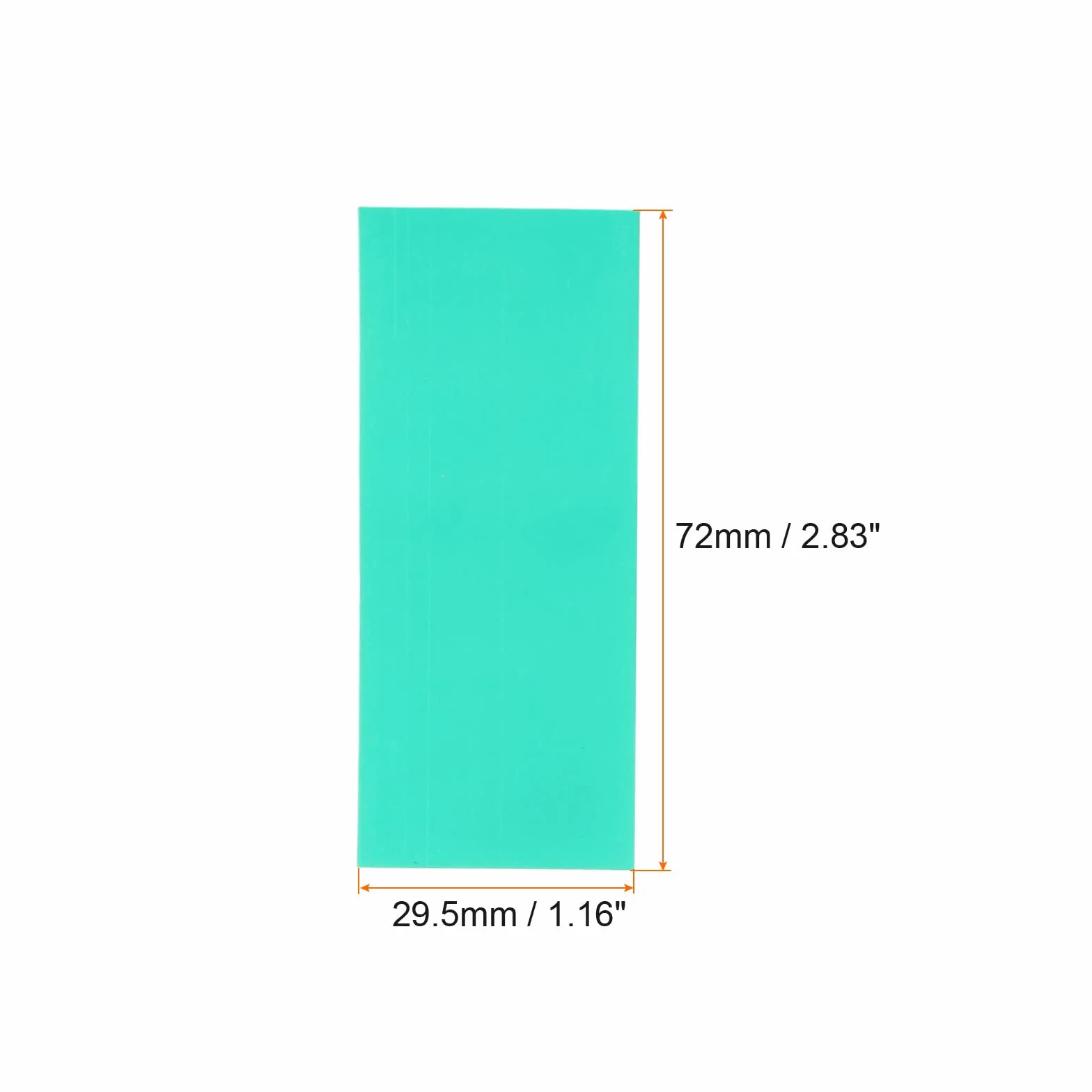 Cienka rurka skurcz PVC 29,5x72mm zielona do pakowania baterii 18650 20 szt