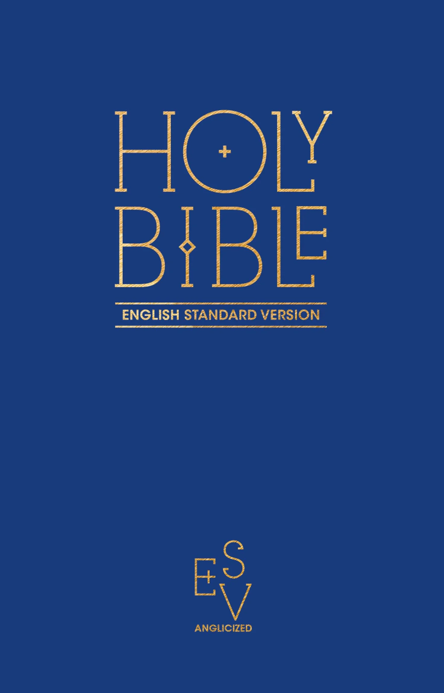 Holy Bible: English Standard Version (ESV) Anglicised Pew Bible Blue Colour