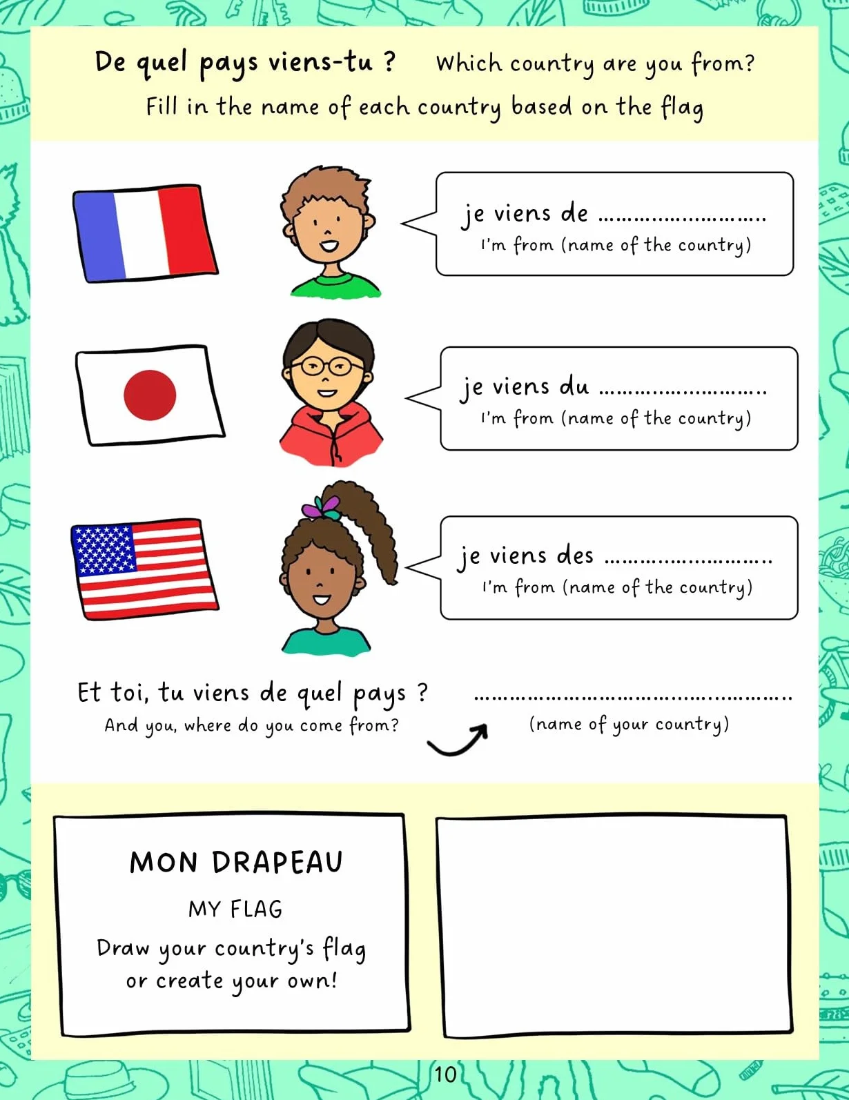 Easy French for Children 2: Activity Book For Beginners - Ages 6+