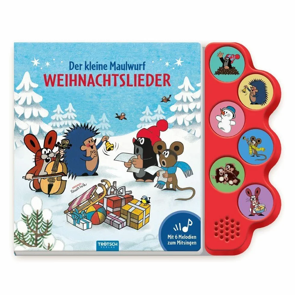 TRÖTSCH Der kleine Maulwurf Soundbuch Weihnachtslieder ab 18 Monaten