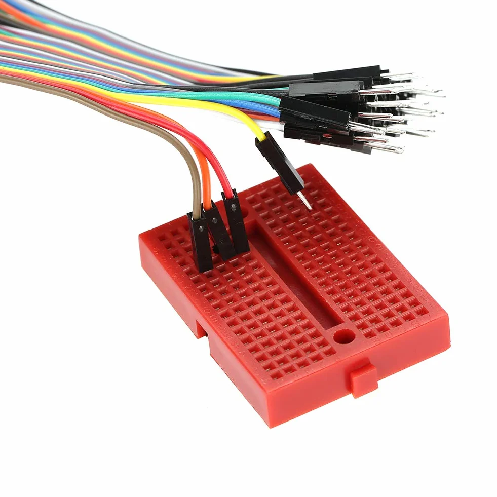 Akozon Mini Breadboard 170-punktowych otworów 5 sztuk 6 kolorów bez lutowania Prototyp ABS Zestaw do Arduino Raspberry Pi