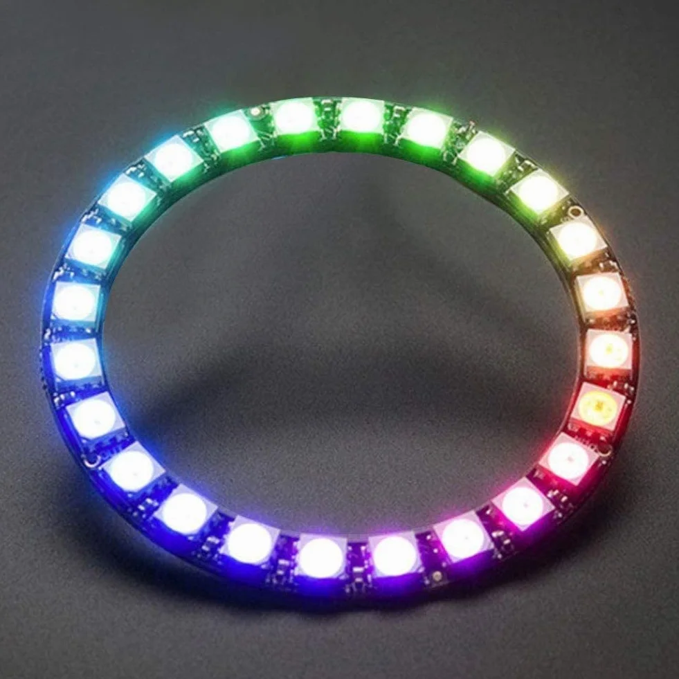 WS2812 5050 RGB LED Ring 24-bitowa DC 5V
