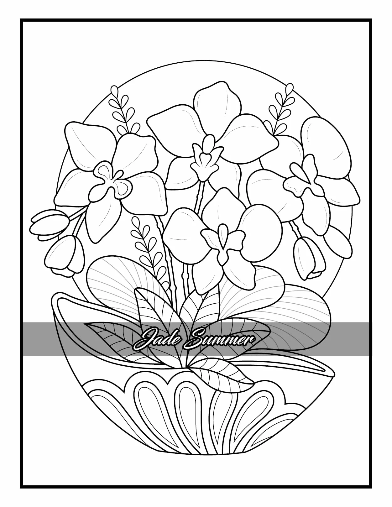 100 Flowers: Adult Coloring Book with Bouquets, Wreaths, Swirls, Patterns, Decorations