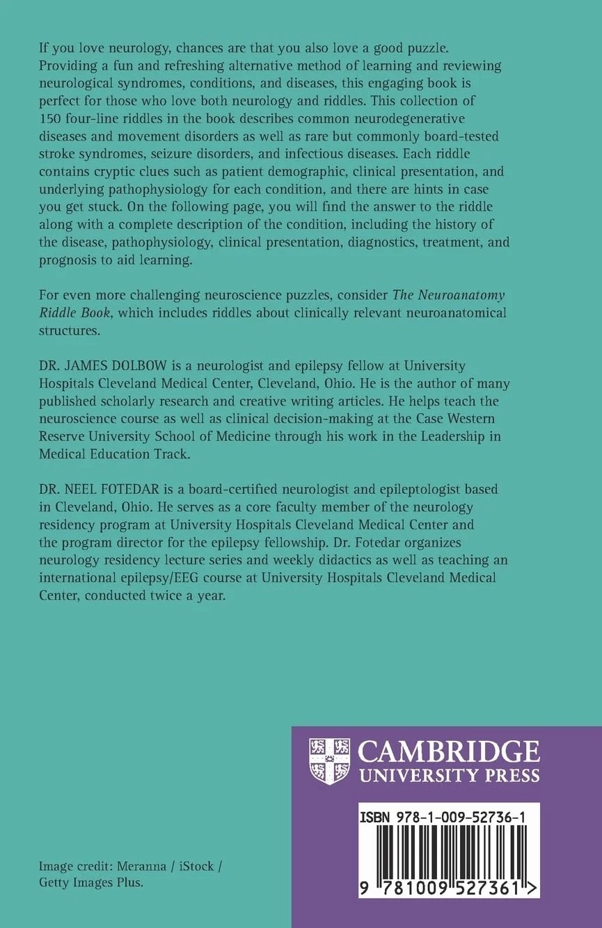 The Neurology Riddle Book: 150 Common and Rare Neurological Diseases in Riddle Form
