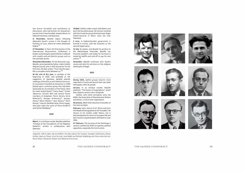 The Sacred Conspiracy: The Internal Papers of the Secret Society of Acéphale and Lectures to the College of Sociology