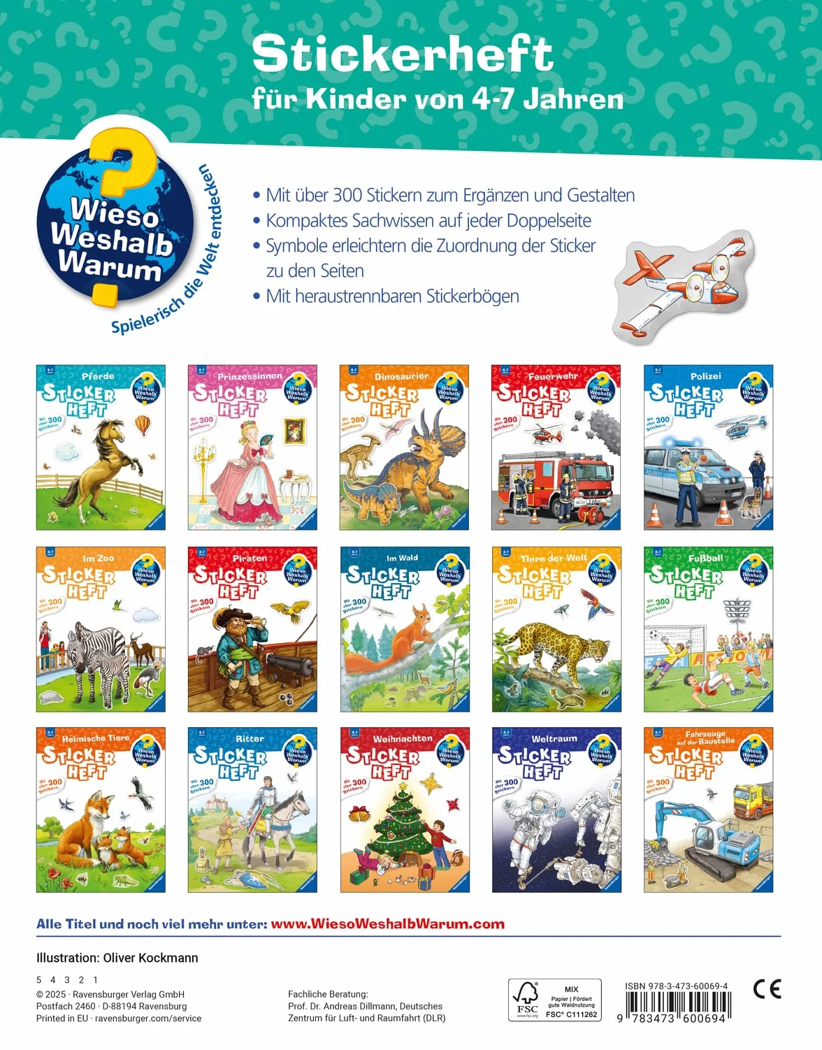 Wieso? Weshalb? Warum? Stickerheft Flugzeuge