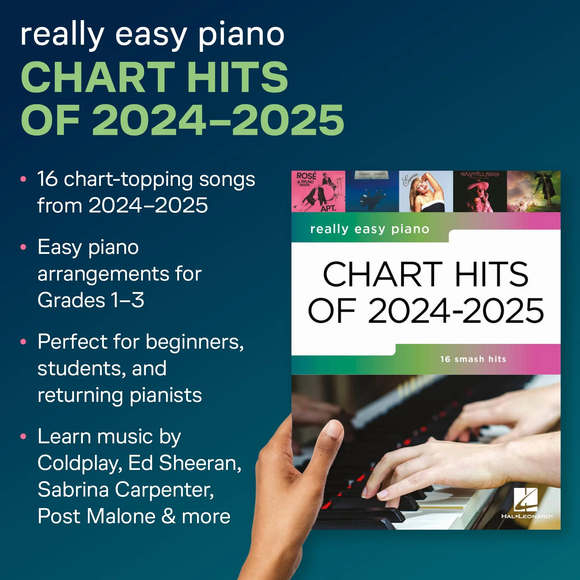 Really Easy Piano: Chart Hits of 2024-2025