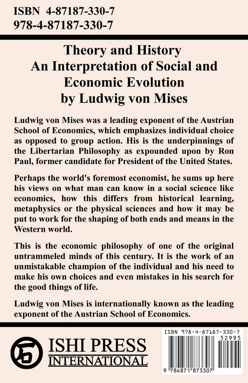 Theory and History An Interpretation of Social and Economic Evolution