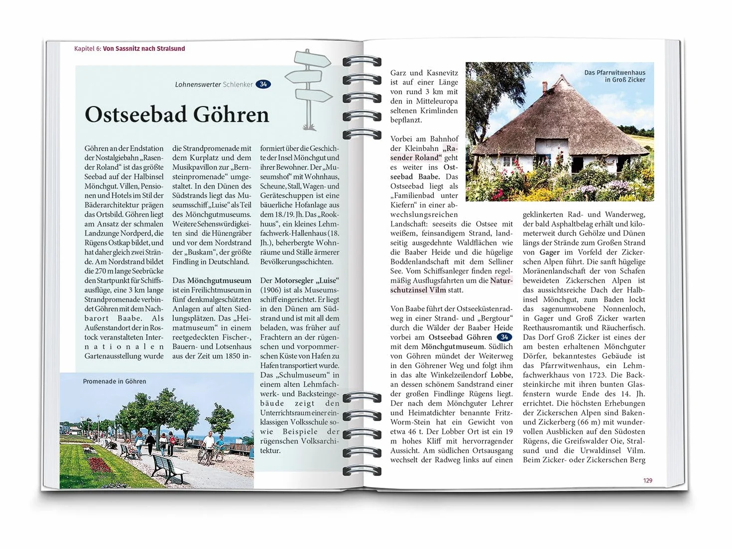 KOMPASS Radreiseführer Ostseeküstenradweg Mecklenburg-Vorpommern: von Lübeck über Rügen nach Usedom, mit Extra-Tourenkarte, Reiseführer und exakter Streckenbeschreibung: 6921