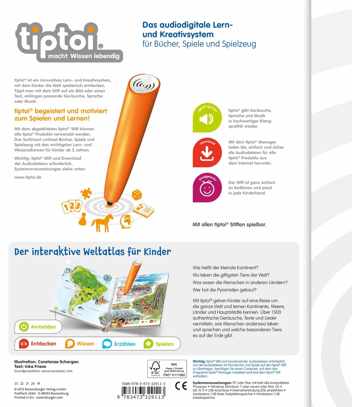 tiptoi® Mein großer Weltatlas