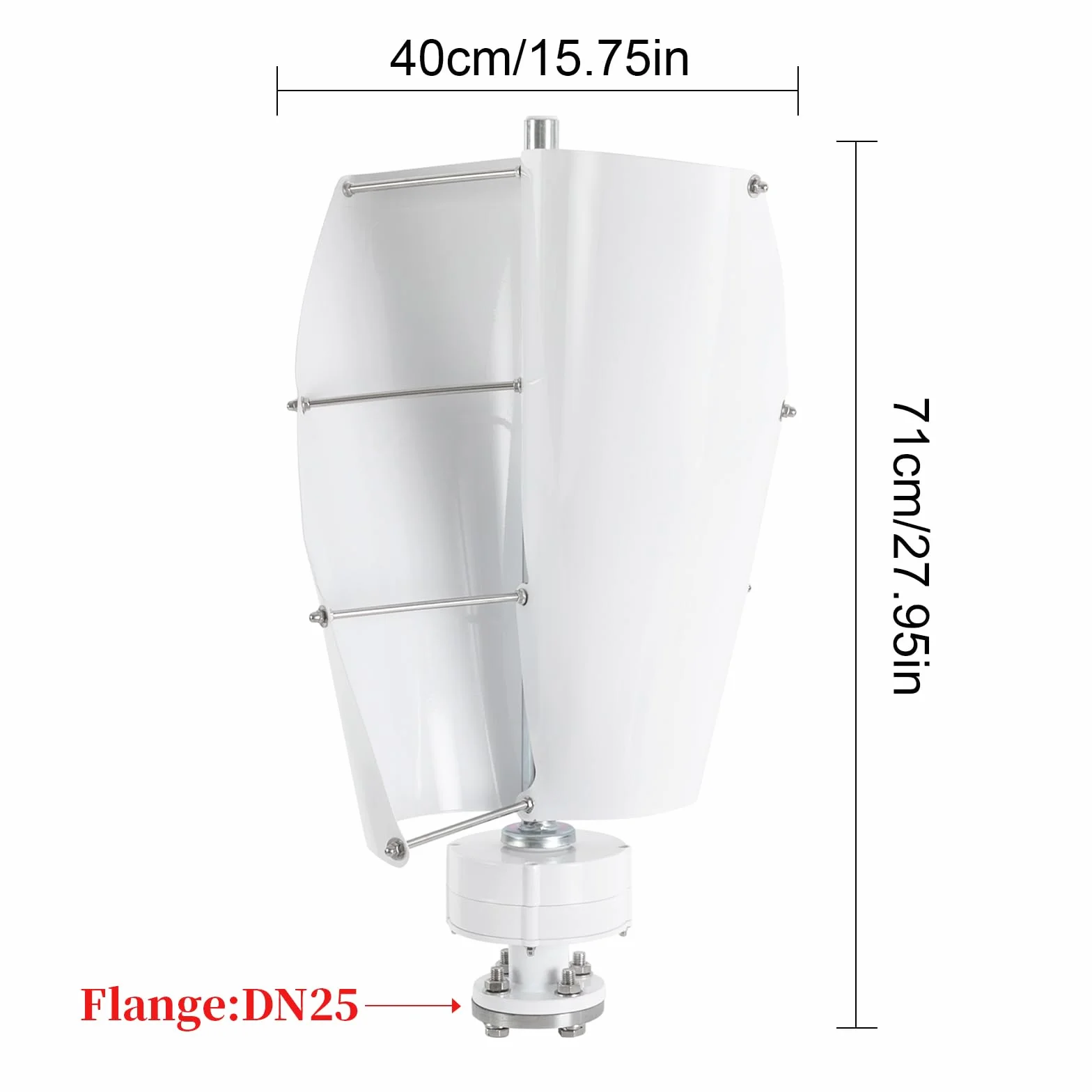 Turbina wiatrowa 24 V, zestaw do generowania energii, 500 W, oś lewitacji magnetycznej pionowa, turbina wiatrowa ze stopu aluminium, energia wiatrowa do domu, generator wiatrowy ze sterownikiem