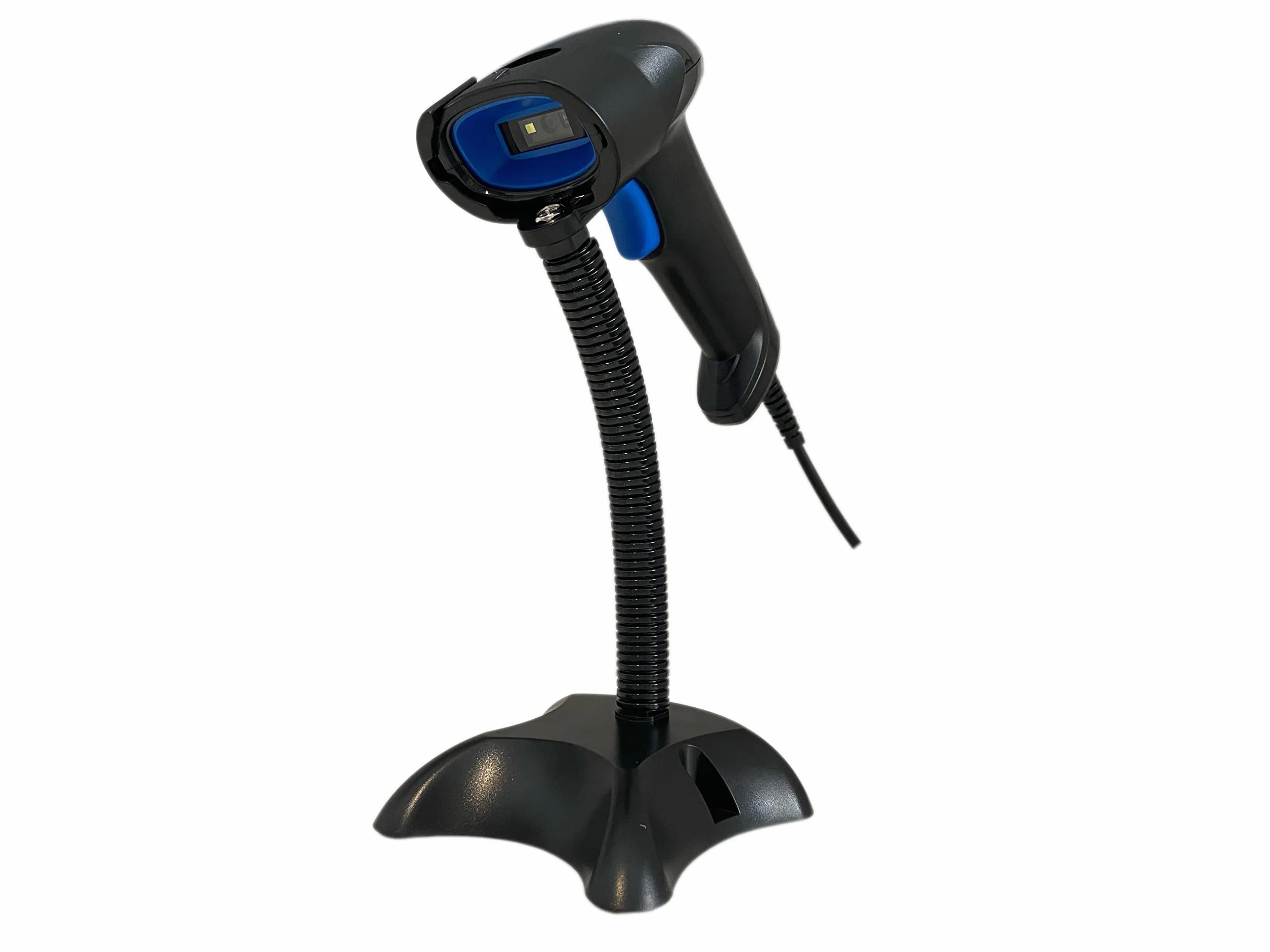 Wiązka kablowa skaner kodów kreskowych QR 1D/2D HD10D HDWR ze stojakiem i czytnikiem LCD USB
