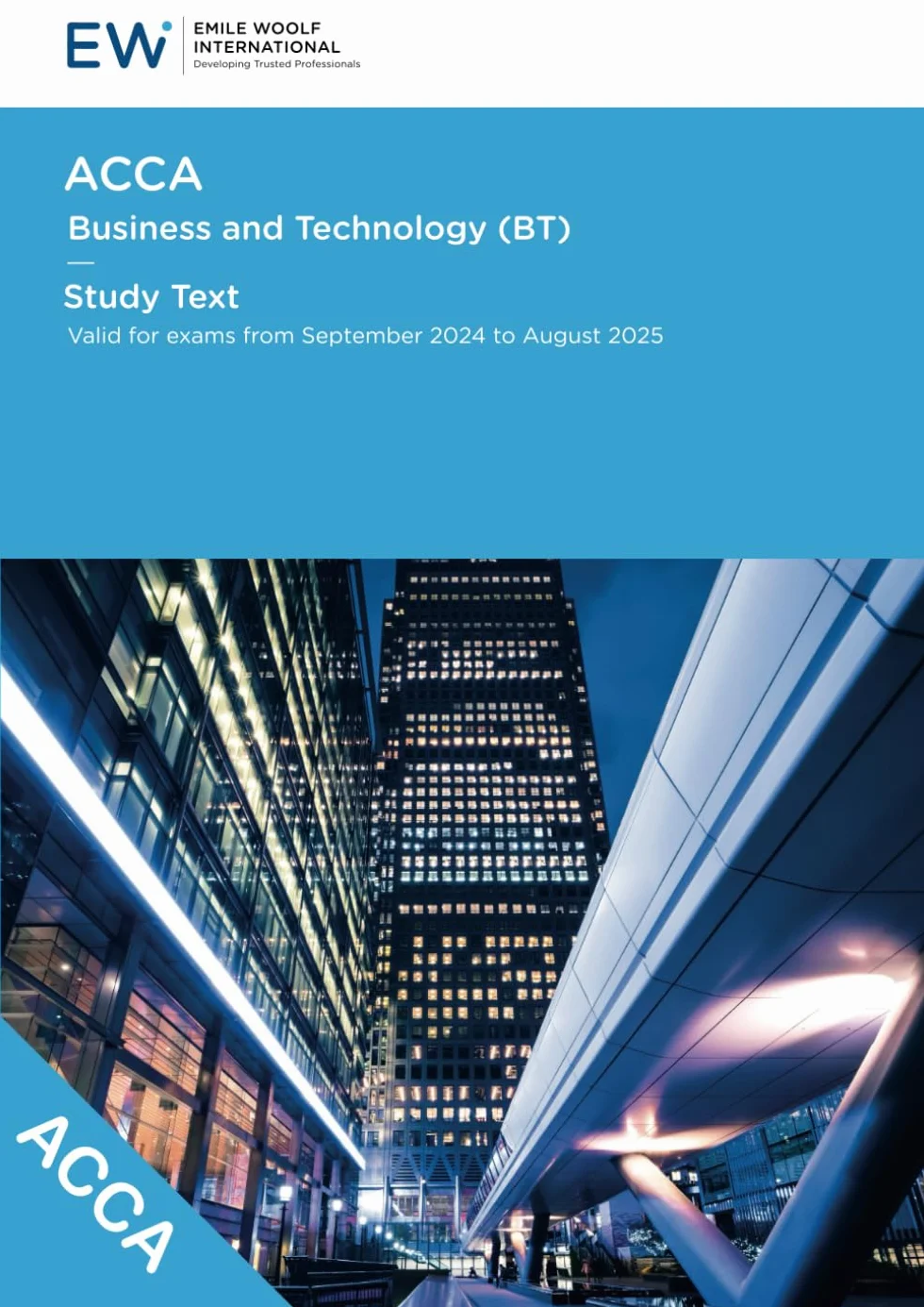 ACCA Business and Technology BT Study Text 2024-25