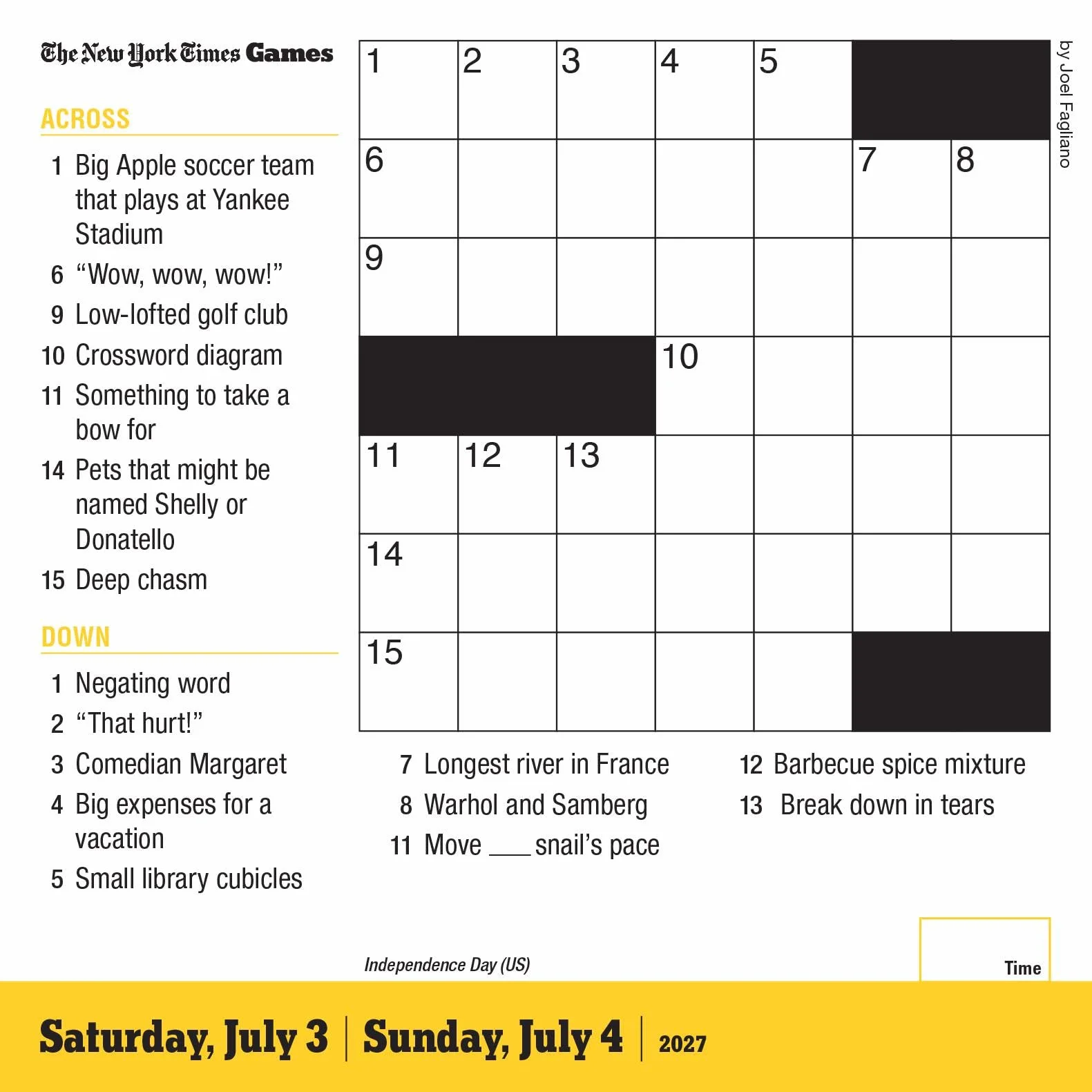 The New York Times Mini Crossword Page-A-Day Calendar 2027
