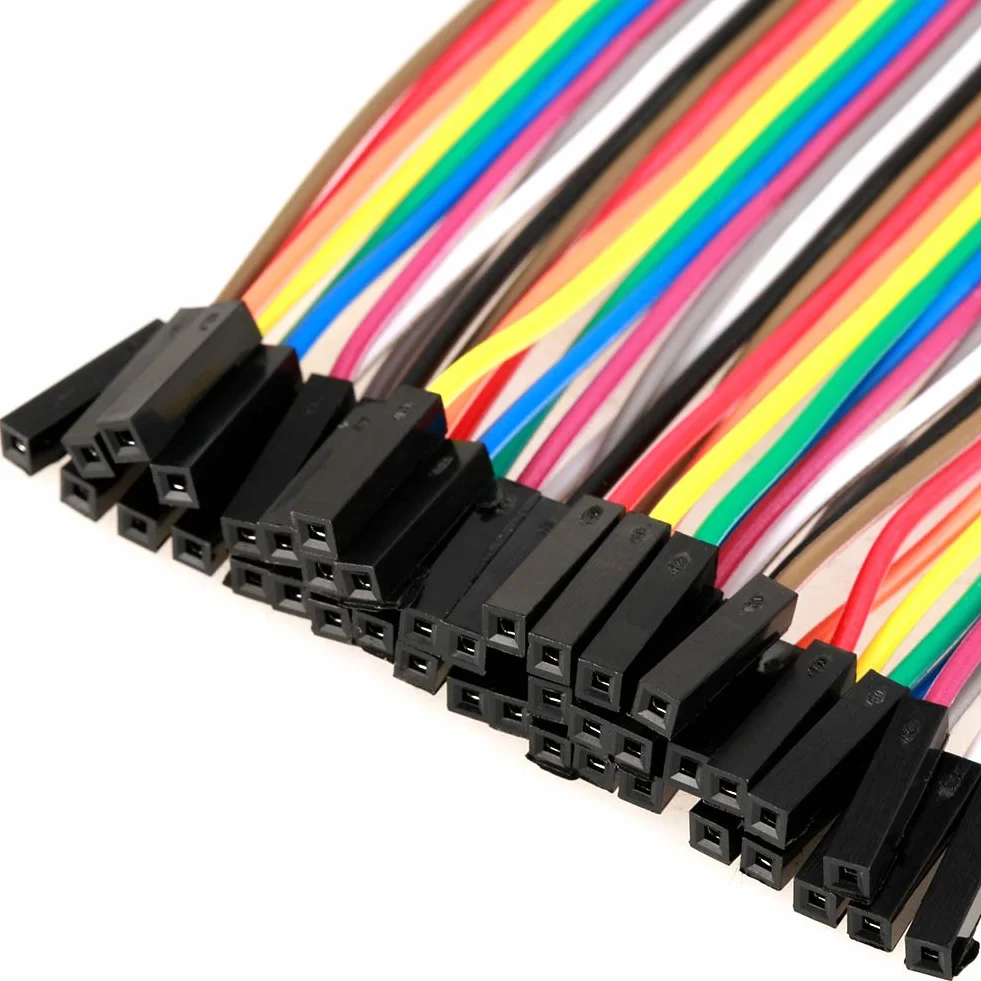 Przewody Połączeniowe Jumper F2F 40 Pin żeński do żeńskiego 10cm Kable Breadboard