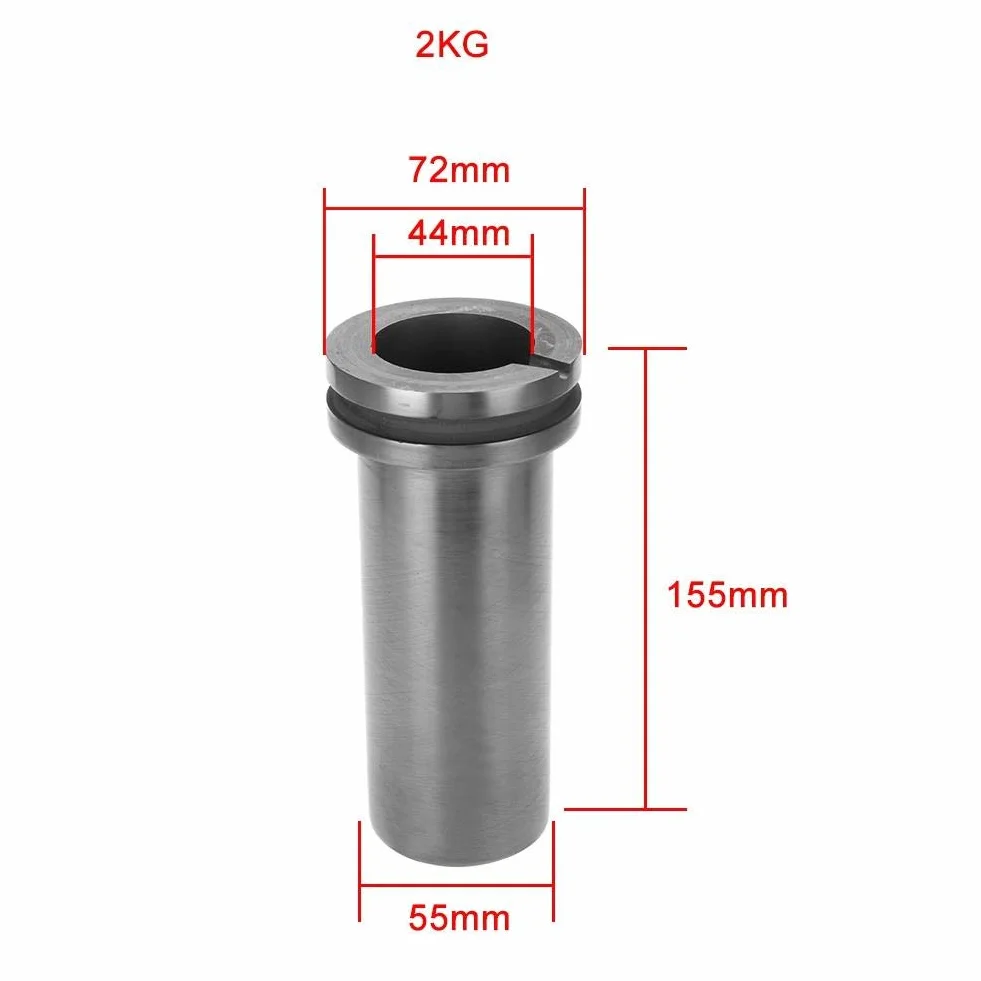 Grafitowy tygiel do topienia metalu złoto srebro 1 kg 2 kg 3 kg Karneol