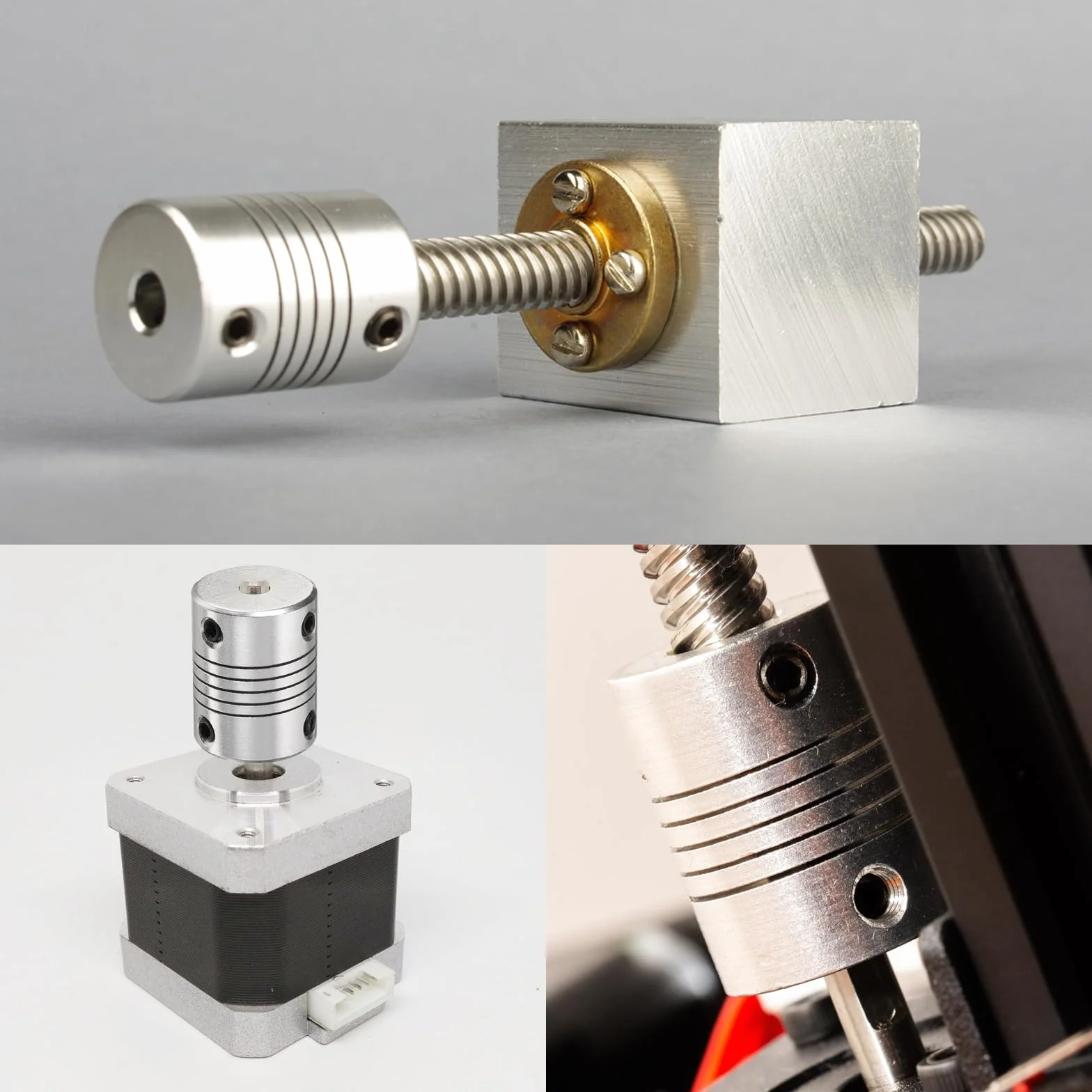 Złączka wału ze stopu aluminium 8 mm na 8 mm elastyczne sprzęgło silnika do CNC i drukarki 3D L25 x D19